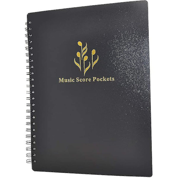 Musiknotesmappe - Mappe i A4-format, dobbeltsidet, Musikmappe til noder (shikai)