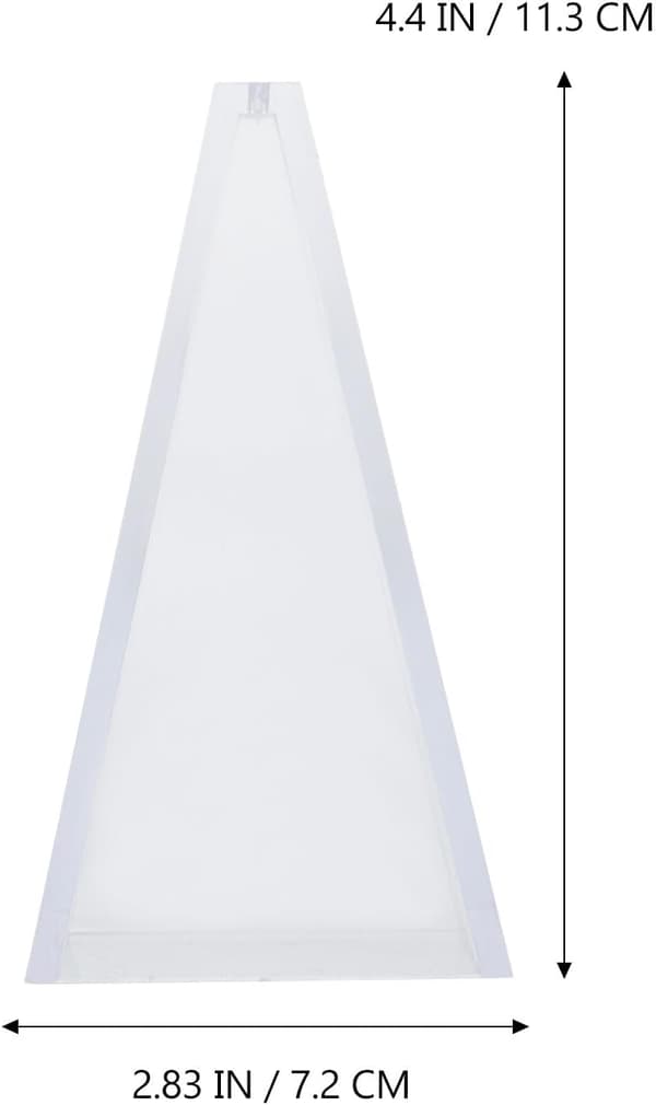 Pyramideformet stearinlysform 6.3X10Cm PC Akryl DIY Duftende Aromaterapi Stearinlysform