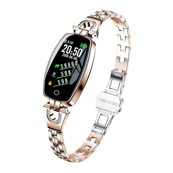 Smart Armband Puls Blodtryck Färgskärm Bluetooth Watch Silver