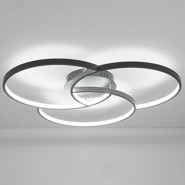 1-lys 55 cm taklampe i metall og silikagel, moderne