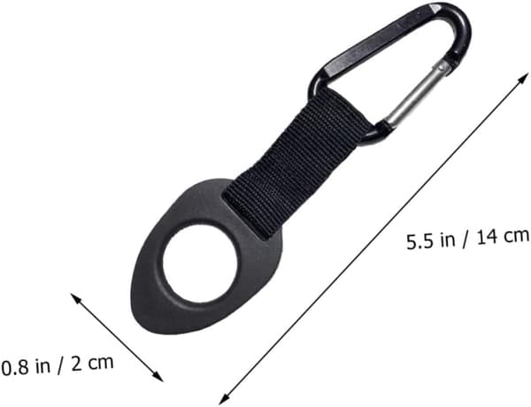 10 st vattenflaskspännen karbinhakar D-ring aluminiumlegering nylonrem hög hållfasthet