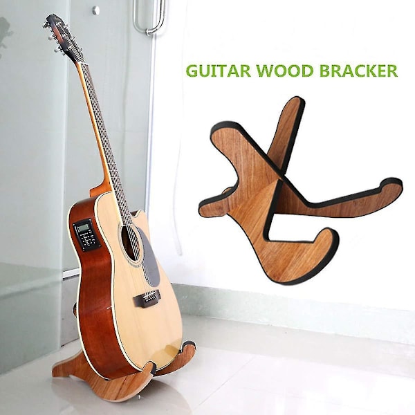 Gitarstativ i tre, tykk universal, eidoct tre X-ramme robust instrumentstativ med myke skinnkanter for akustiske klassiske bassgitarer