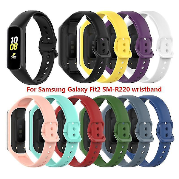 Erstatningssilikonklokkearmbånd for Samsung Galaxy Fit 2 Sm-r220 A03