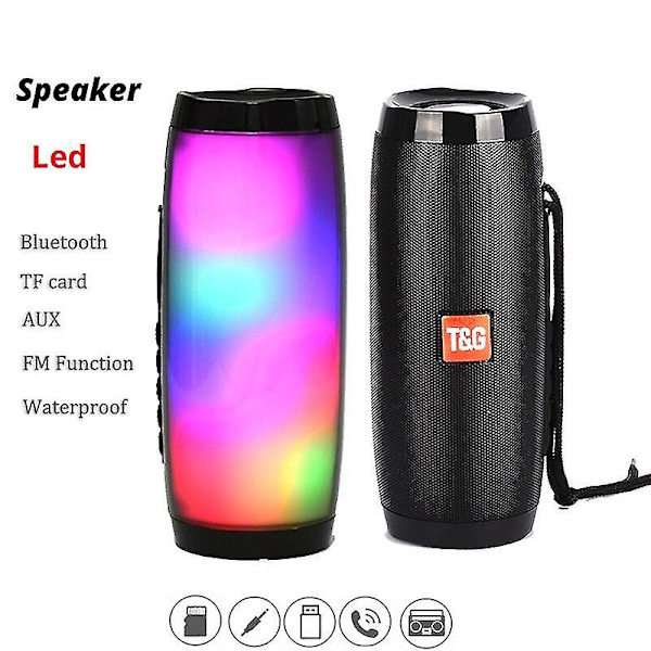 Kannettava Bluetooth-kaiutinpylvään LED-valo Soundbar