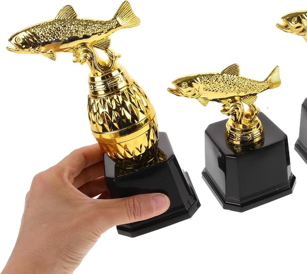 3 stk. Mini Fisketrofé Sæt til Konkurrencepriser, Festligheder