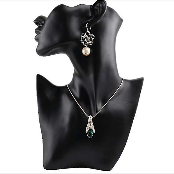 Halsband Örhänge Byst Smyckesdisplay Kvinnlig Mannequin
