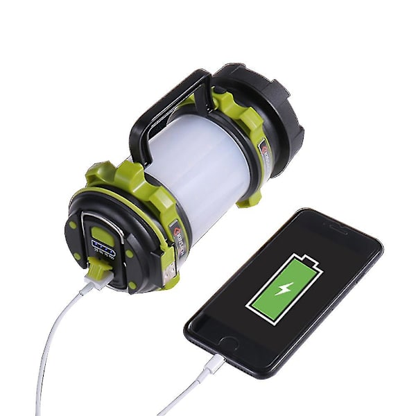 LED-søkelys Håndholdt lommelykt Spotlight USB-oppladbar Campinglys