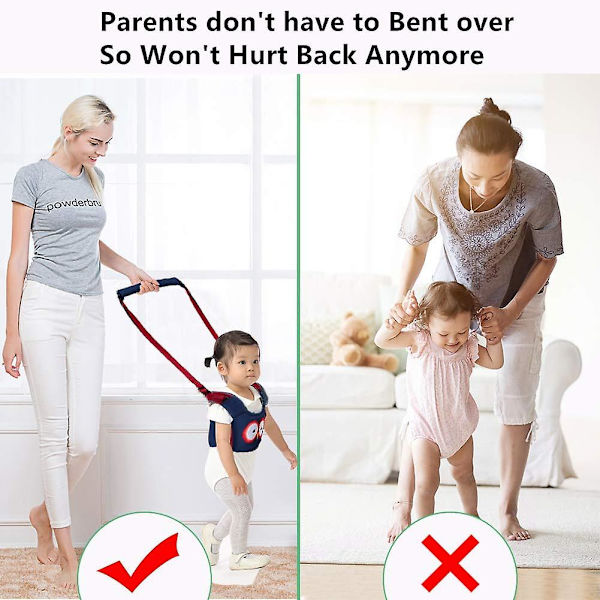 Babygåstol, Gåhjälp för Bebisar, Stående och Gålärande, Säkerhetskoppel för Barn