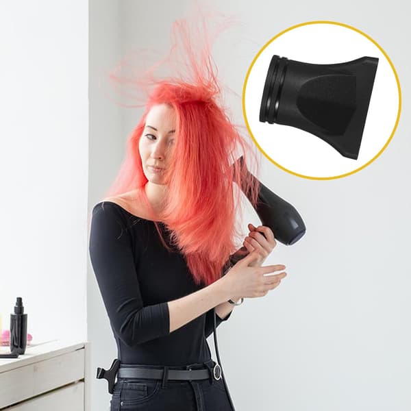 2 stk. svart hårfønermunnstykke 4,5 cm konsentrator diffuser tips hårstylingverktøy salongbruk