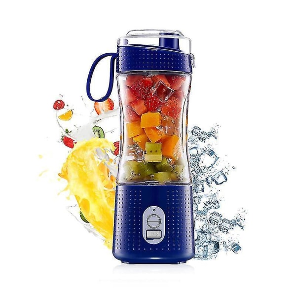 Bärbar Blender USB Mixer Elektrisk Saftpressare Blå