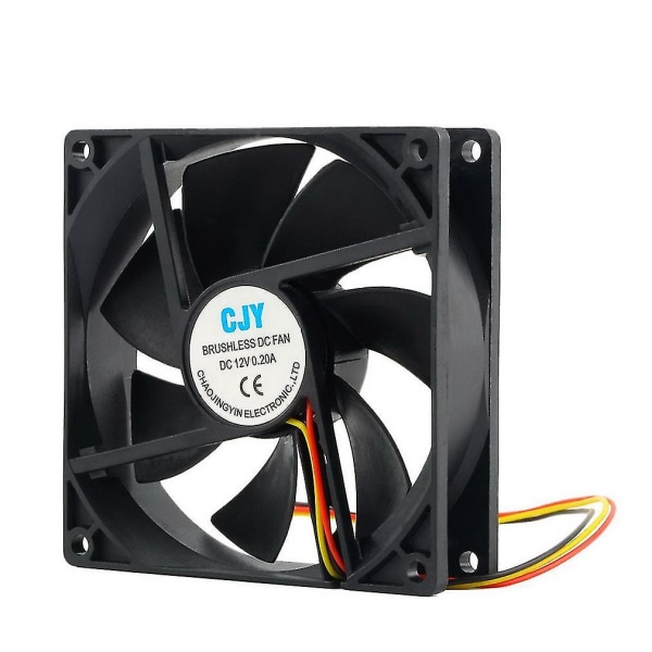 12V 3-pin 9cm 90x25mm CPU Heat Sinks Cooler Fan 65 CFM