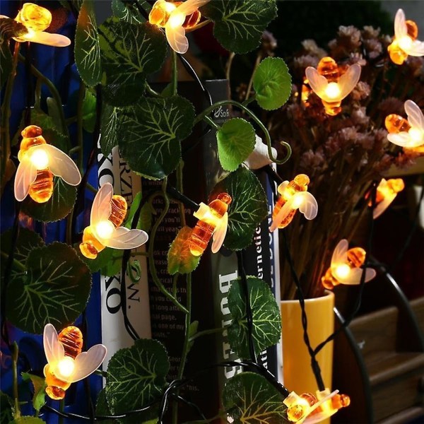 Solar Bee Led Lysstreng 6.5m 30led Fe Outdoor