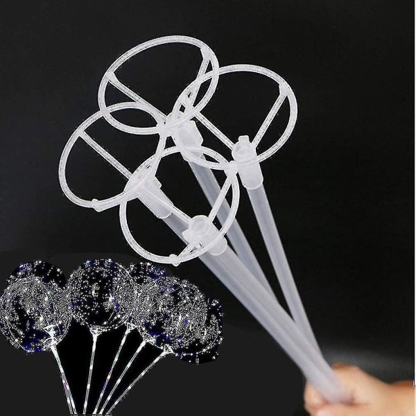 Stor Ballonstik med Kopper, 30 Pakker Klar Bobo Ballonstik Holder 16 Tommer