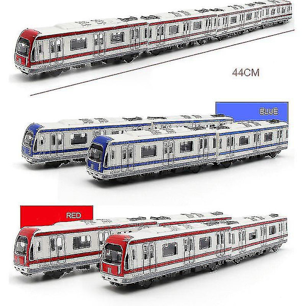 4 kpl/setti Alloy Junamalli Korkea Nopeus Rautatie Metro Vetävä Magneettinen Lasten Leikkiauto Malli Leikkikisko Junalelut Lapsille Lahja Random Color