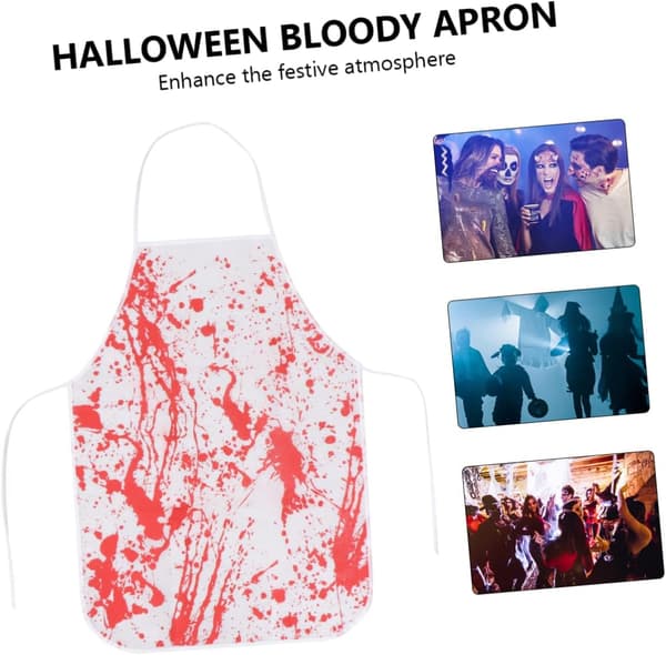 3 st Halloween-förkläden Skräckfest Cosplay-förkläden för scenlayoutdekorationer