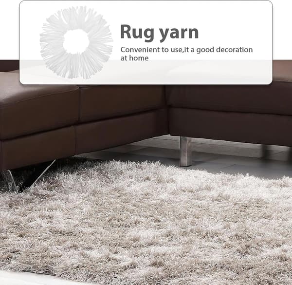 10 rullar Latch Hook Mattgarnset, förklippt akrylullgarn för DIY virkning och stickning