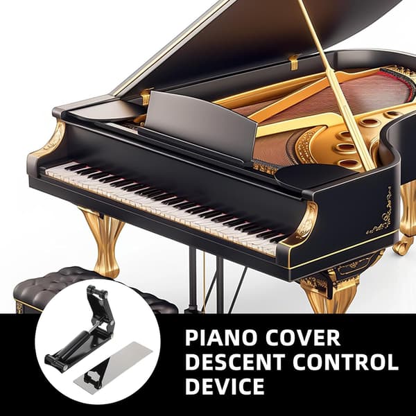 Hydraulisk pianodemperdekselverktøy for piano- og keyboarddeksler laget av solid plast