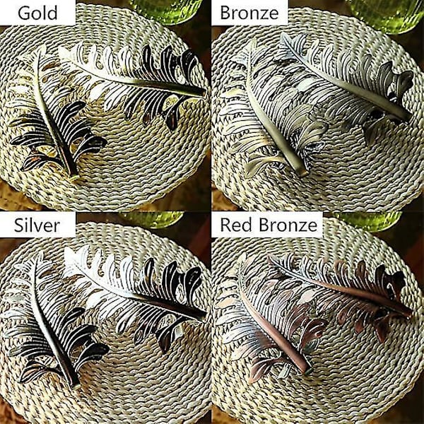 Gardins Holdbacks Antik Blad Design U-Formet Tieback Gardin