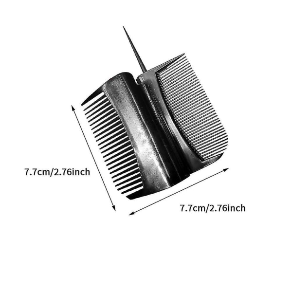 3 i 1 Mænd Kvinder Finger Kam Glatning Rejse Letvægts Indtrækkelig Hale