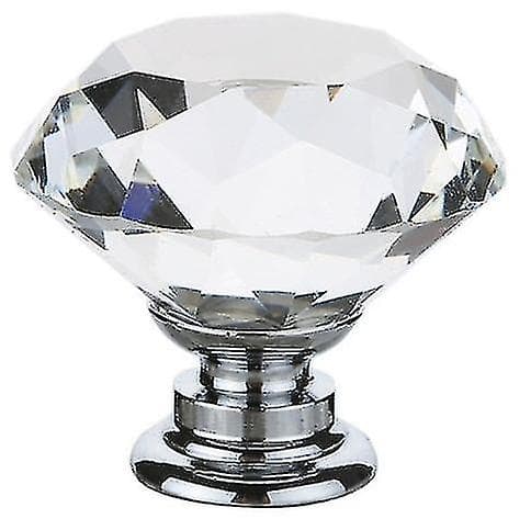 12 stk. 30 mm Krystalknapper til Skab, Kommode, Diamant Skuffegreb, Dørgreb