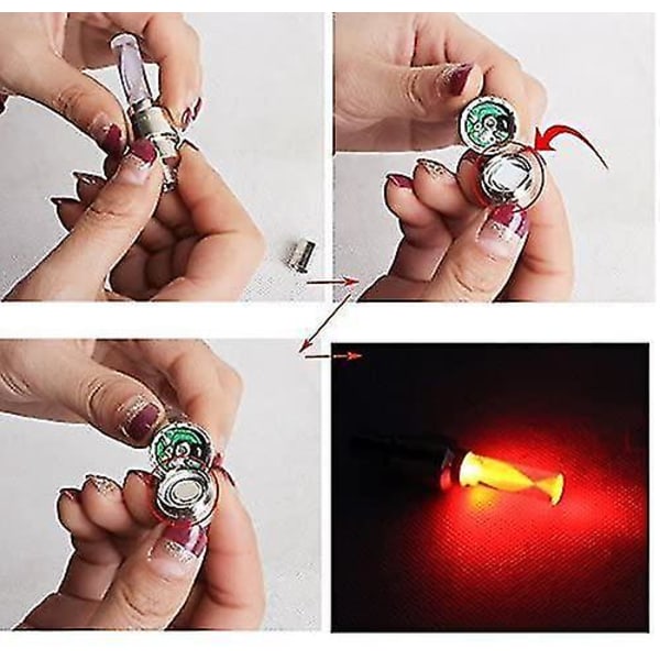 LED Flash Tyre Wheel Valve Cap Light Car Bike Bicycle Motor