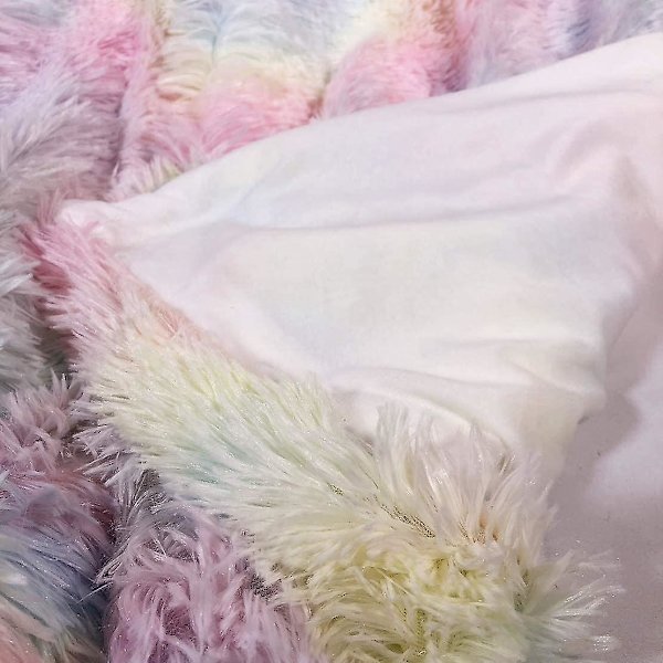 Plush Supermyk Bløtt Teppe Sofadekke Pels Varmt Kast Sofa