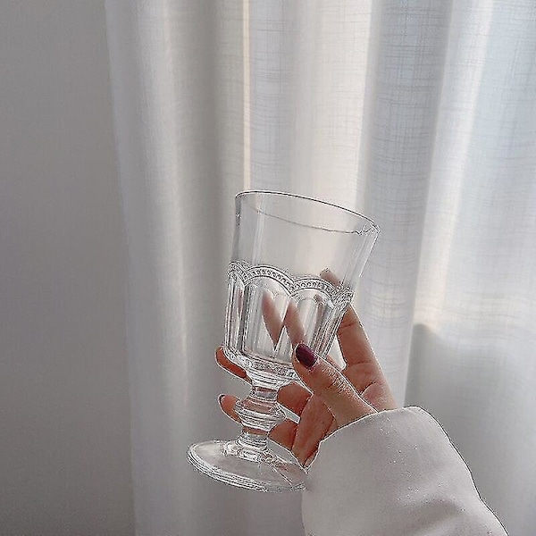 1 kpl Goblet Täynnä Tunnelmaa Retro-Tuomioistuimen Lasireliefi Viini