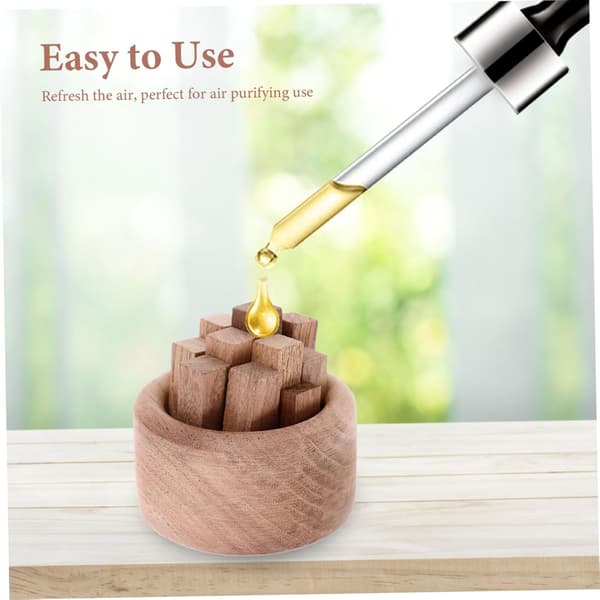 Træbunkeformet Diffuser Æterisk Olieholder Boligindretning Kontor Aroma Soveværelse Aroma Diffuser