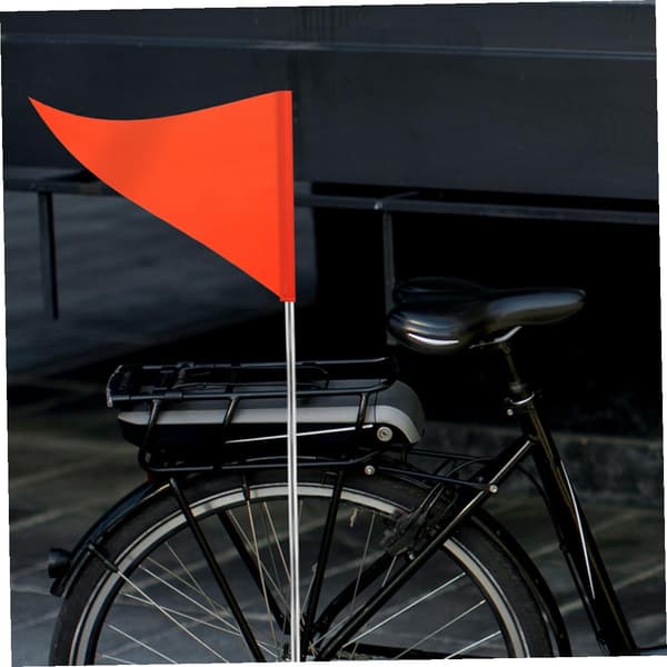 10 st cykelsäkerhetsflaggor Hög synlighet Orange triangulära varningsvimplar Ersättning