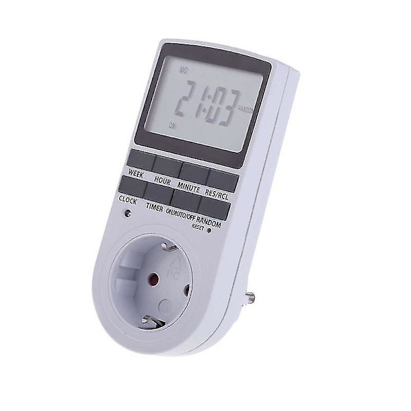 Elektronisk digital tidtakerbryter 24 timers tidtakerkontakt