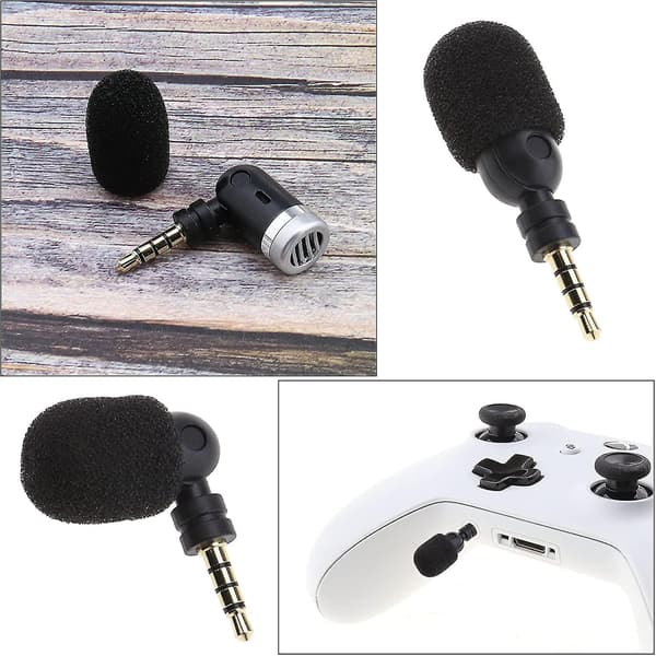 2 stk. 3,5 mm Mini Mikrofon til Lydkort Mobiltelefon Tablet Notebook Desktop Gave