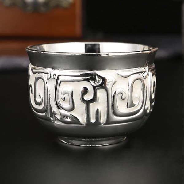 2 stk gjenbrukbare kopper metall vinglass 30 ml legering europeisk-stil preget design lett luksus