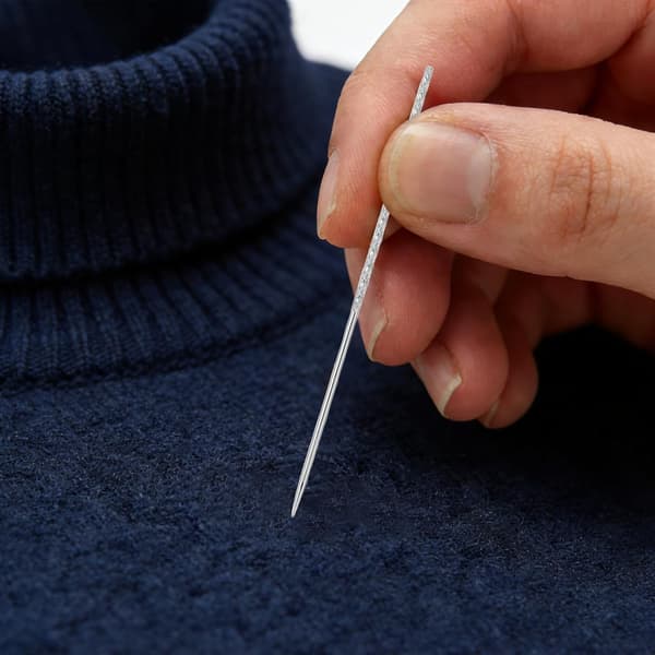 30 st synålar för att fixa tråddragningar, nål för att reparera stickade tyger, förvaring