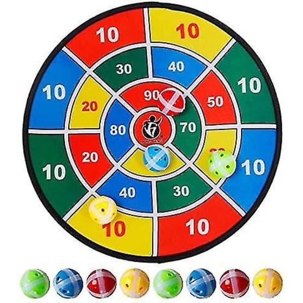 Barnens Darttavla med Velcro 8 Bollar Fast Grepp Dart Spel
