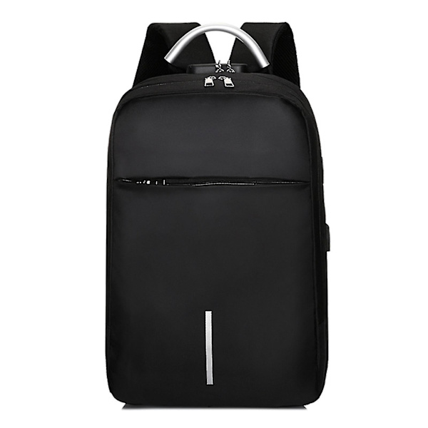 Stor Resväska för Laptop Vattentät College Skolryggsäck Perfekt Present till Pappa Man Pojkvän Black