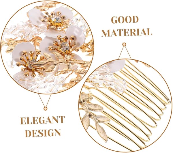 for kvinner Hanfu Hårtilbehør Rhinestone Hårkam Bryllupshodeplagg