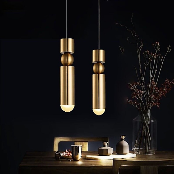 6cm LED-hängande lampor, ö-lampor, enkel design, metall