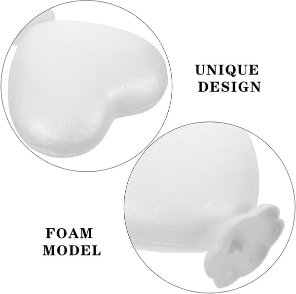 Hjerteformet skummodel DIY håndværk til bryllupskage topper hjerteformet håndværk skumkugle base modellering