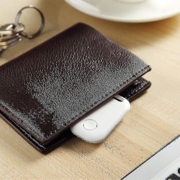 S6 Key Wallet Mobiltelefon To-vejs Anti-tabt sporing Leder efter alarm Bluetooth Anti-tabt artefakt