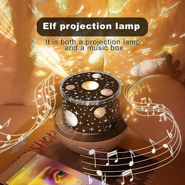 LED-projektor nattlampa present fjärrkontroll