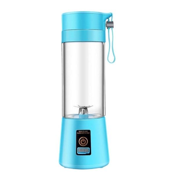 400ml Bærbar USB Elektrisk Frugtjuiceblender Smoothie Maker Shaker Flaske (Blå Sø) Lake Blue