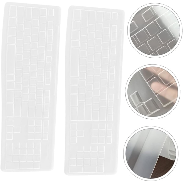 Mk270 Tangentskydd 2-pack Tangentbordsfilm Vattentät Dammtät Bekväm Touch Silikonmaterial