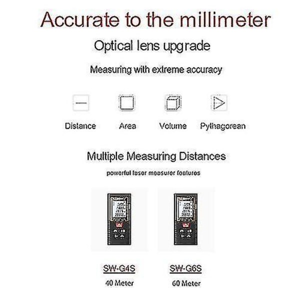 Sndway 60m Laser Afstandsmåler Håndholdt Rangefinder