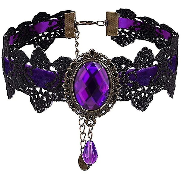 Retro Håndlavet Blonder Vampyr Choker Gotisk Halskæde