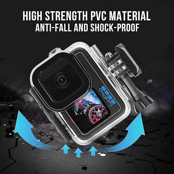 Vandfast Etui Gopro Hero 10 9 60m Dykning Hus