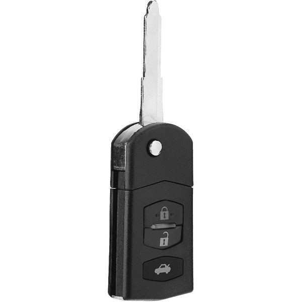 Bil folde-flip nøglebrønd taske Fjernnøgle taske nøgle (sort) (1 stk)