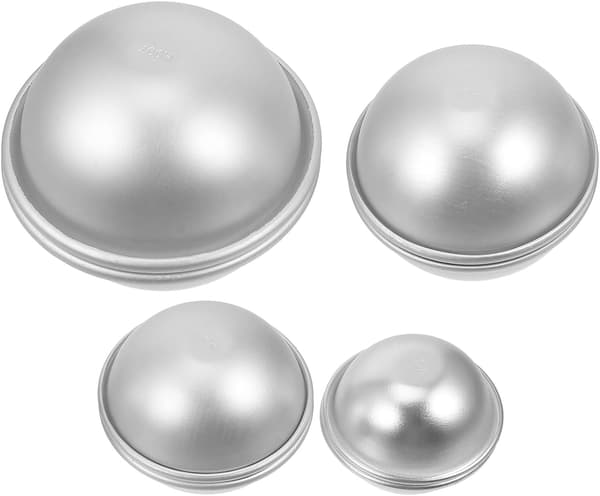 8 stk. badesaltkuleform Halvkule kakeform DIY halvkule bakeform metallhåndverksformer
