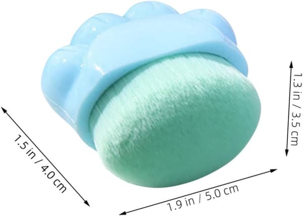 Katteklo Blush Børste Bærbar Makeup Applikator til Rejse Foundation og Concealer