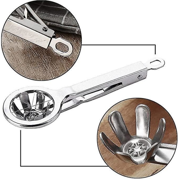 Ägg Slicer Cutter, Rostfritt Stål Ägg Slicer, Hållbar Användning Multifunktionell Ägg Cutter, Skiva Hårdkokta Ägg Snabbt Och Effektivt, Skärverktyg