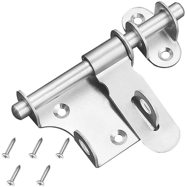 Sliding Door Latch Bolt Latch Thickened Stainless Steel Solid Durable With Hole